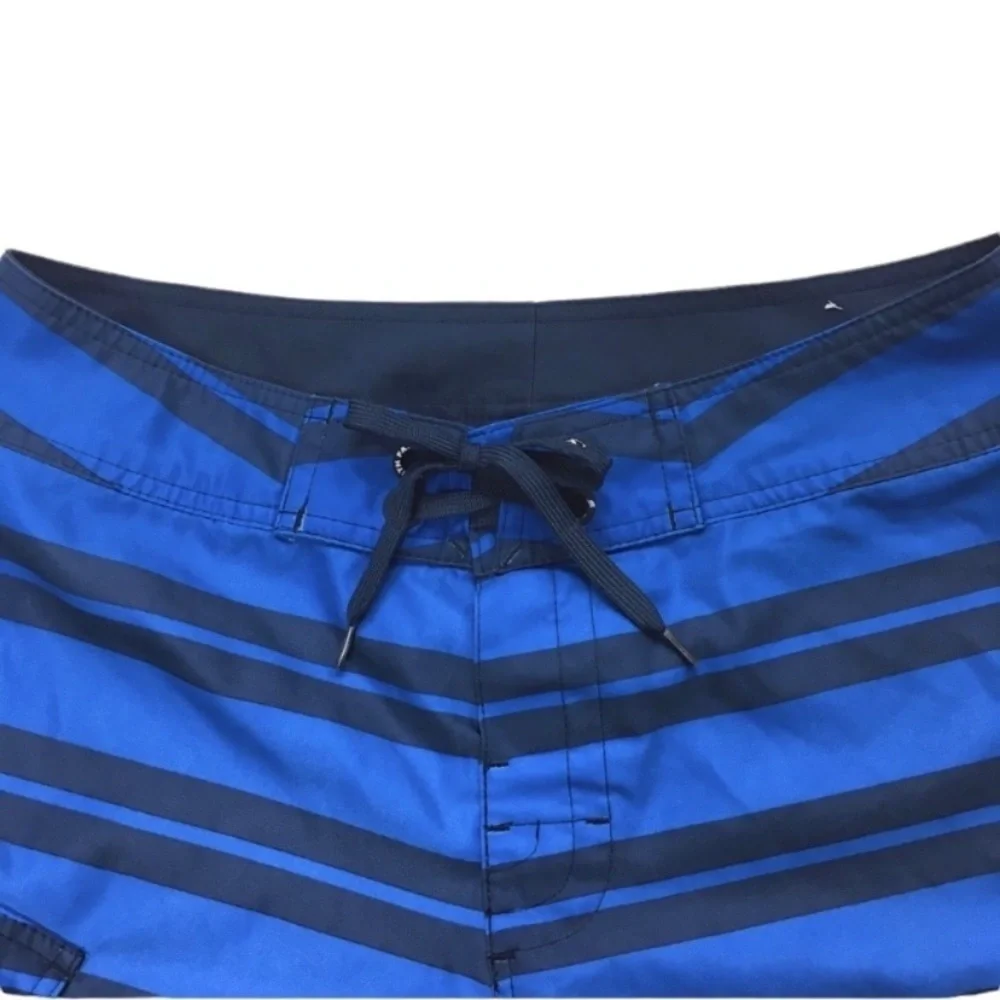 NORTH Face Melvich Stripe Swim Board Shorts UPF50 In Blue Size 30